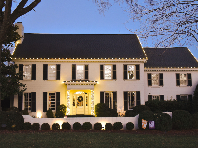 Magical Front Porch Christmas Lighting Display by Charlotte's Best Christmas Lights in Charlotte, NC