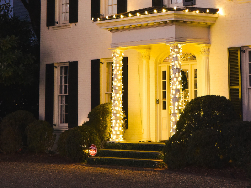Evening Glow Christmas Light Design by Charlotte's Best Christmas Lights in Charlotte, NC