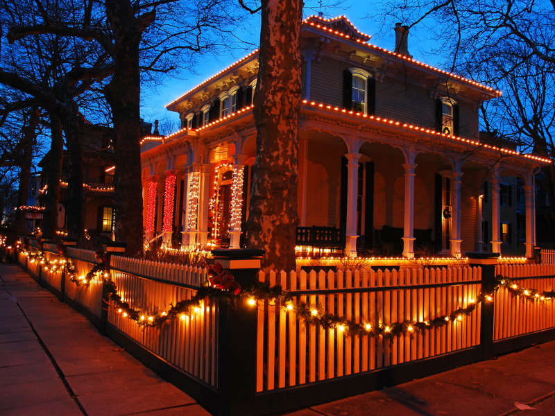 Illuminated Landscape and Home for Christmas by Charlotte's Best Christmas Lights in Charlotte, NC
