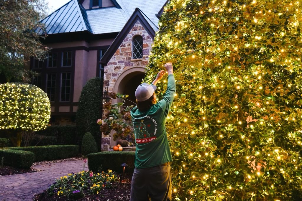 House Christmas Light Installation Company in Charlotte NC